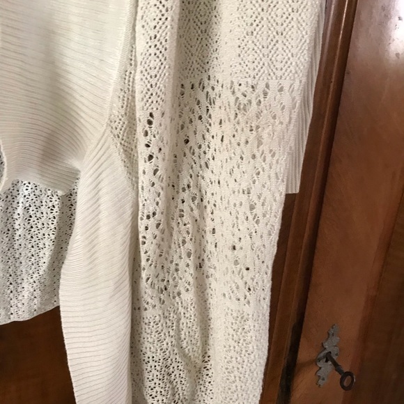 Loose knit open jacket Silk open knit design - Picture 2 of 5